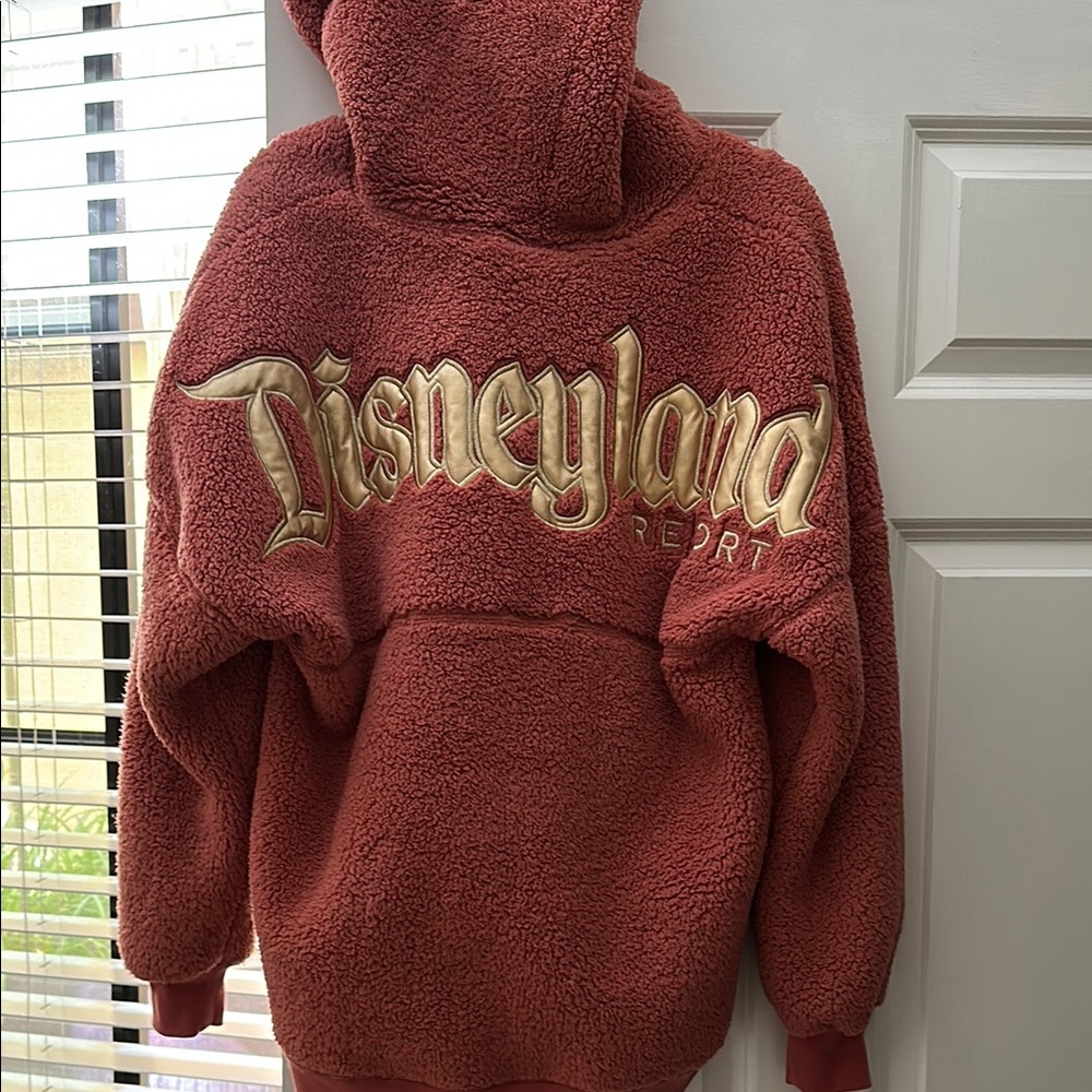 Disneyland Resort Pink Sherpa Spirit Jersey Hoodie